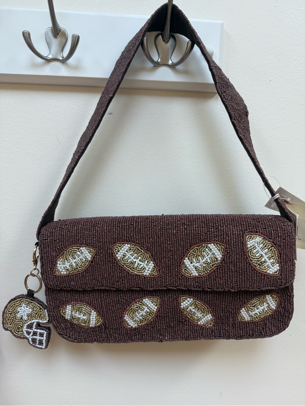 Beaded Football Bag